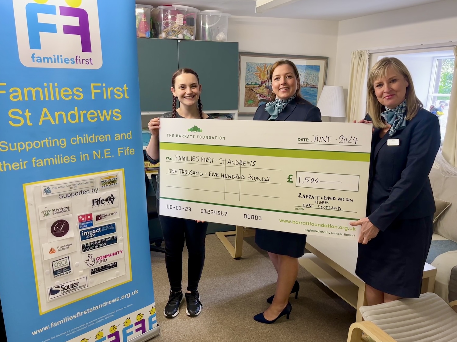 Two Fife Charities Benefit From Barratt’s Support For Local Families ...